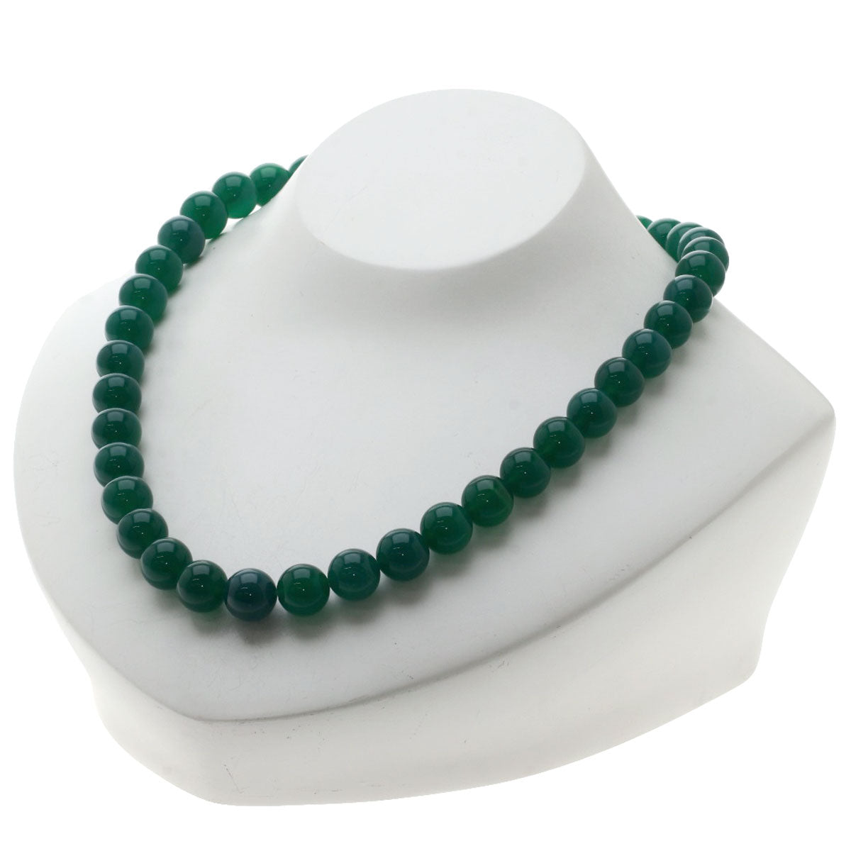 SELECT JEWELRY セレクトジュエリー カラーストーン グリーン ネックレス SV レディース 中古