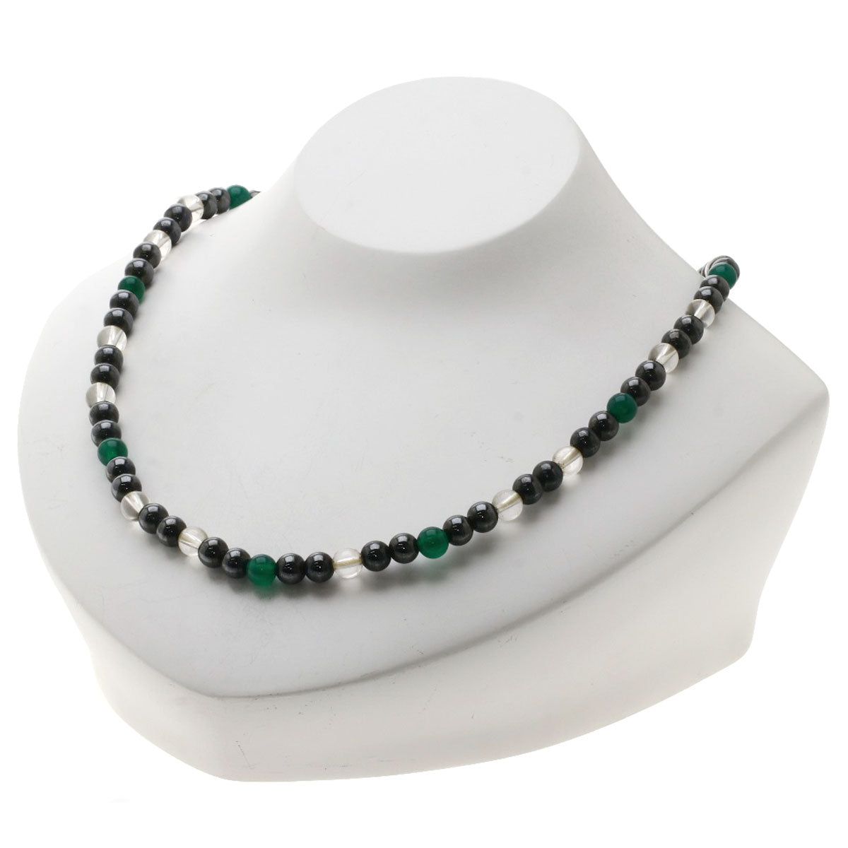 SELECT JEWELRY セレクトジュエリー ヘマタイト メノウ 水晶 磁気入り 2点セット ネックレス レディース 中古
