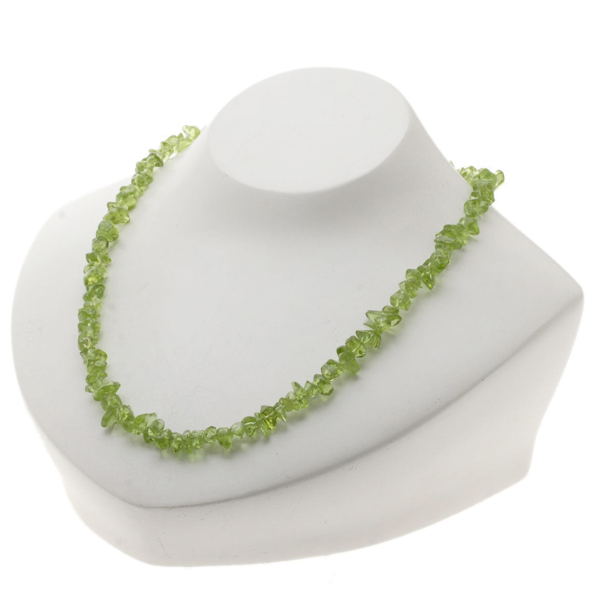 SELECT JEWELRY セレクトジュエリー カラーストーン グリーン ネックレス SV レディース 中古
