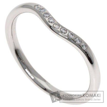 TIFFANY&Co. ティファニー カーブドバンド ダイヤモンド リング・指輪 PT950 レディース 中古