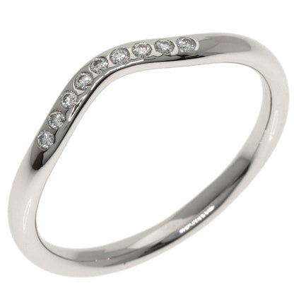 TIFFANY&Co. ティファニー カーブドバンド ダイヤモンド リング・指輪 PT950 レディース 中古