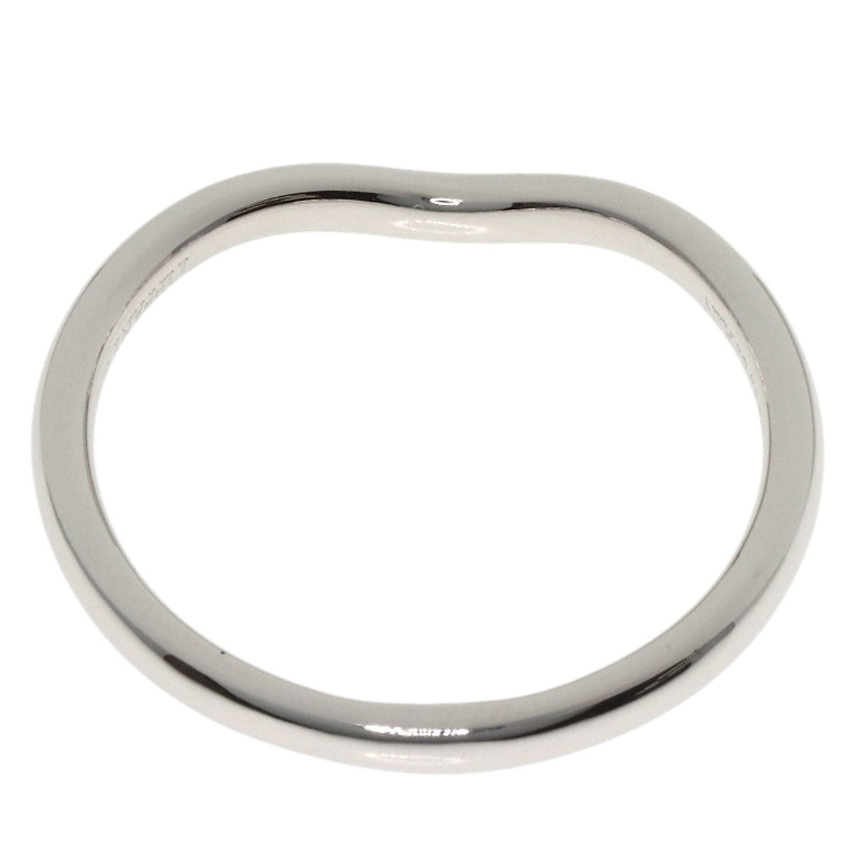 TIFFANY&Co. ティファニー カーブドバンド ダイヤモンド リング・指輪 PT950 レディース 中古