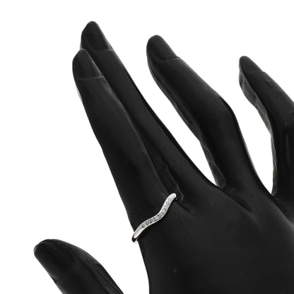 TIFFANY&Co. ティファニー カーブドバンド ダイヤモンド リング・指輪 PT950 レディース 中古