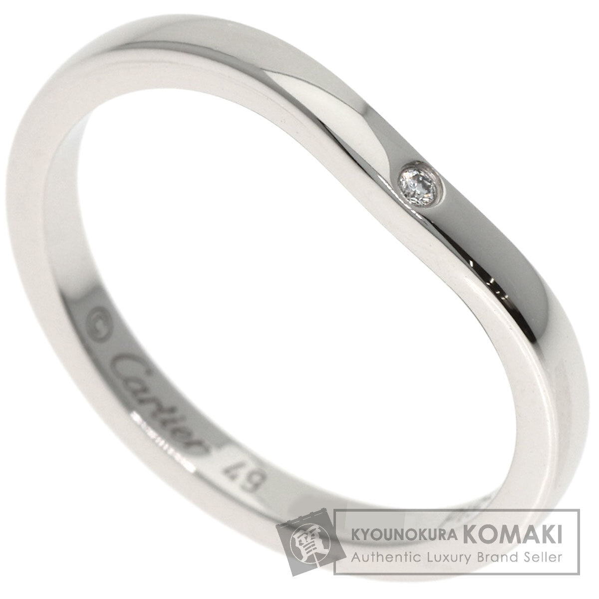 カルティエ バレリーナ カーブ 3Pダイヤモンド #49 リング・指輪 中古 商品画像1