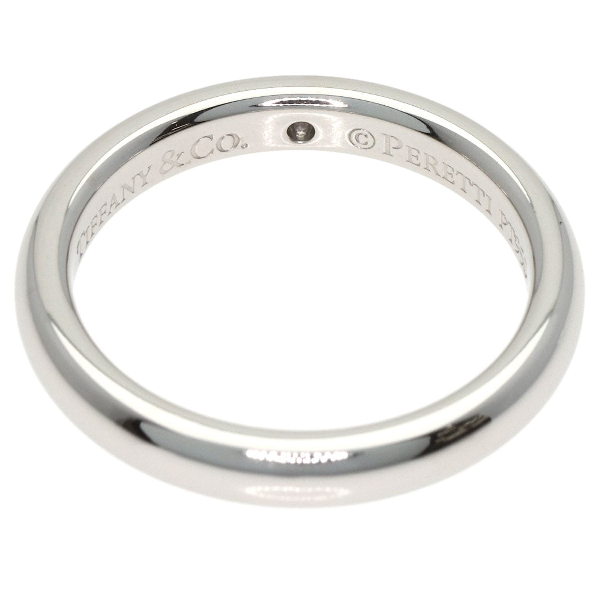 TIFFANY&Co. ティファニー スタッキングバンド 1P ダイヤモンド リング・指輪 PT950 レディース 中古