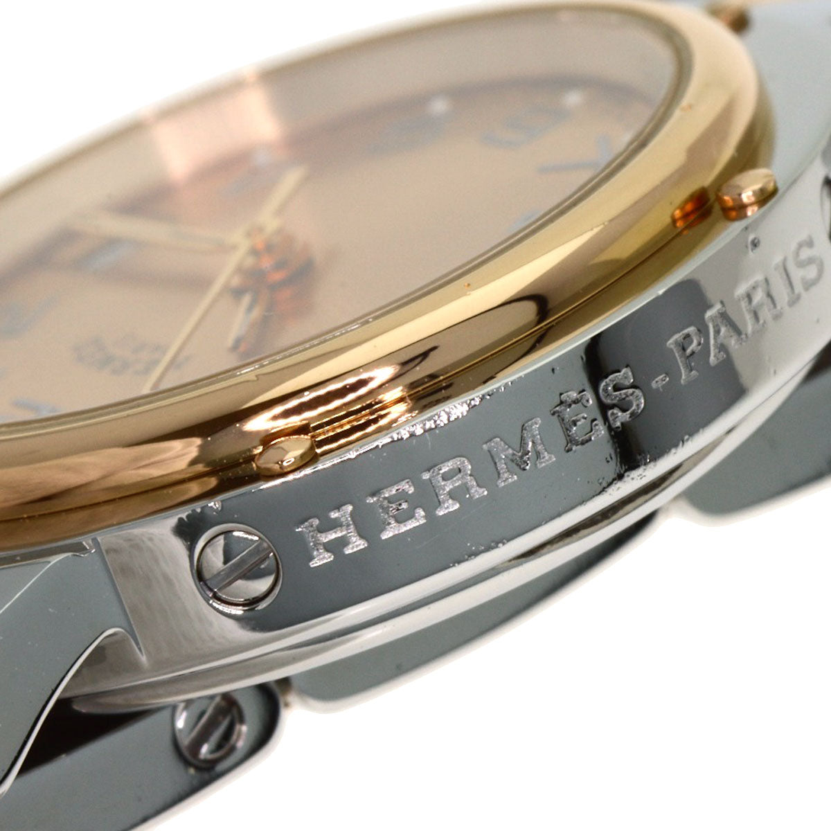HERMES エルメス CL4.221 クリッパー 新バックル 腕時計 SS レディース 中古