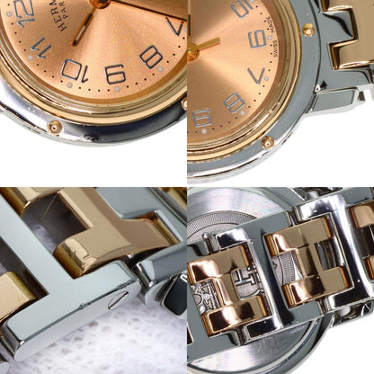 HERMES エルメス CL4.221 クリッパー 新バックル 腕時計 SS レディース 中古