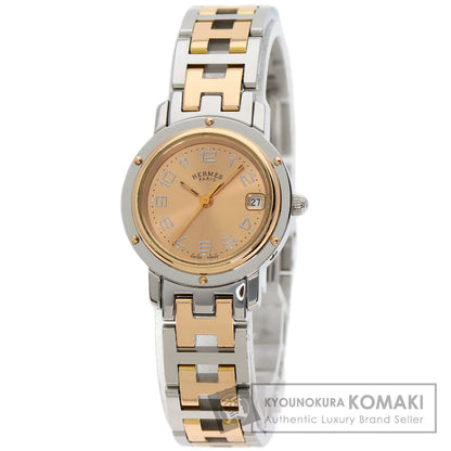 HERMES エルメス CL4.221 クリッパー 新バックル 腕時計 SS レディース 中古