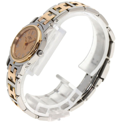 HERMES エルメス CL4.221 クリッパー 新バックル 腕時計 SS レディース 中古