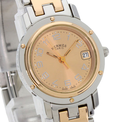 HERMES エルメス CL4.221 クリッパー 新バックル 腕時計 SS レディース 中古