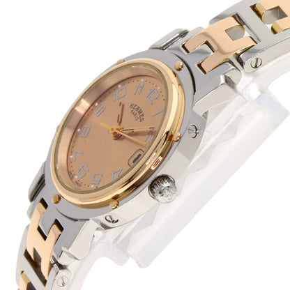 HERMES エルメス CL4.221 クリッパー 新バックル 腕時計 SS レディース 中古