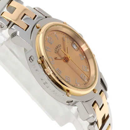 HERMES エルメス CL4.221 クリッパー 新バックル 腕時計 SS レディース 中古