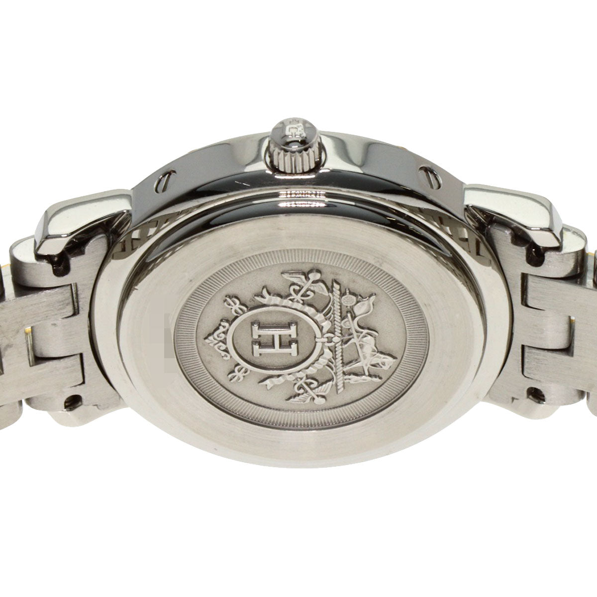 HERMES エルメス CL4.221 クリッパー 新バックル 腕時計 SS レディース 中古