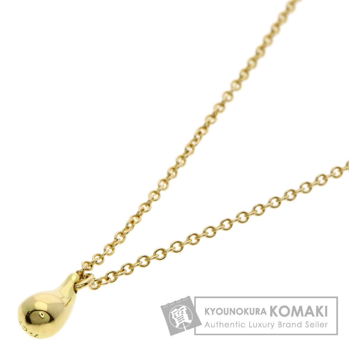 TIFFANY&Co. ティファニー ティアドロップ ネックレス K18YG レディース 中古