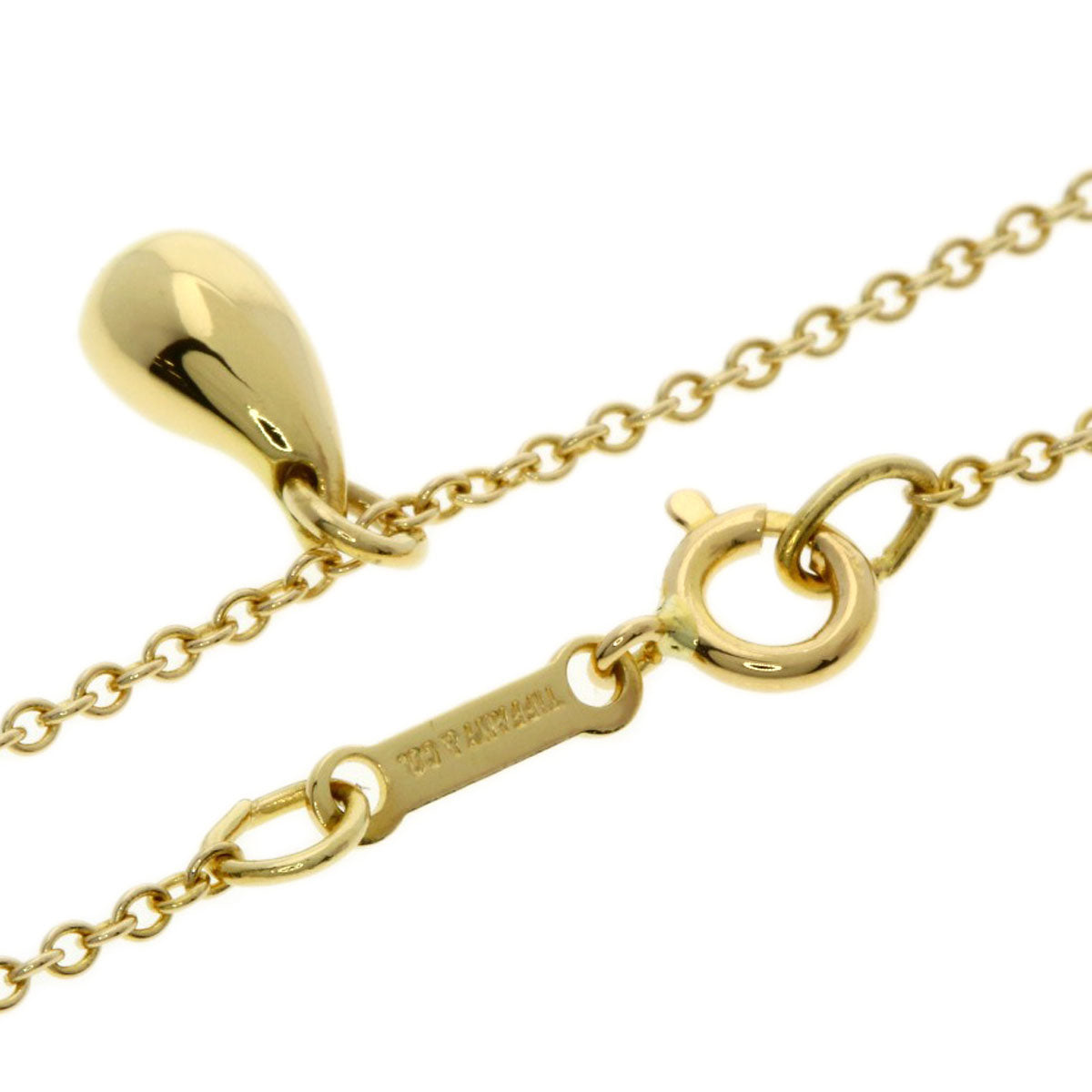 TIFFANY&Co. ティファニー ティアドロップ ネックレス K18YG レディース 中古
