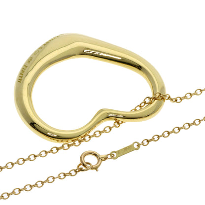 TIFFANY&Co. ティファニー オープンハート ミディアム ロング ネックレス K18YG レディース 中古