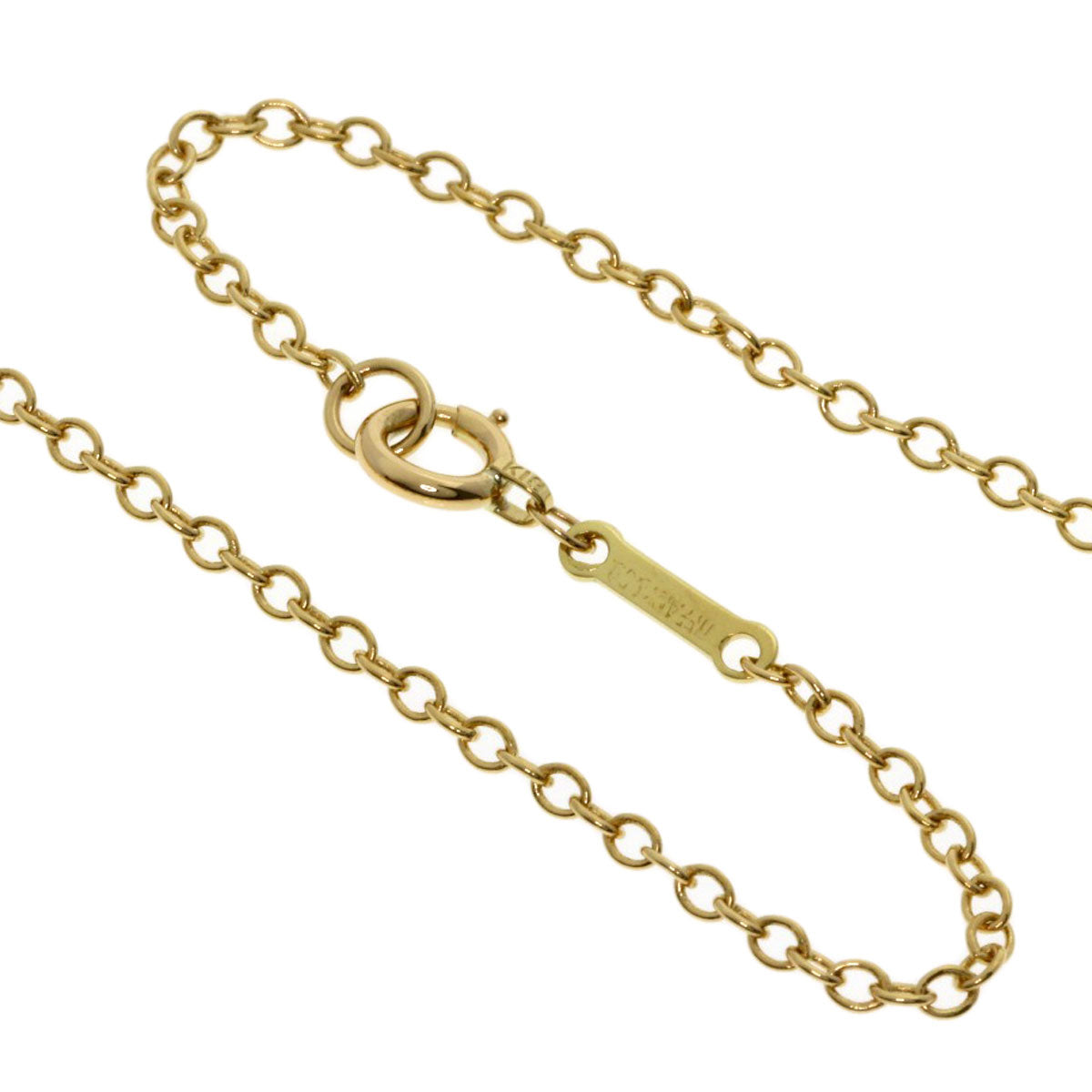 TIFFANY&Co. ティファニー オープンハート ミディアム ロング ネックレス K18YG レディース 中古