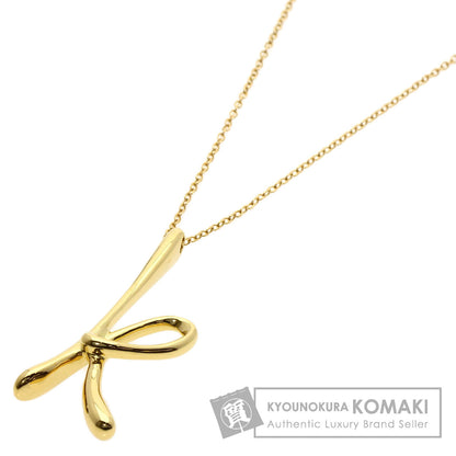 TIFFANY&Co. ティファニー イニシャル K ミディアム ネックレス K18YG レディース 中古