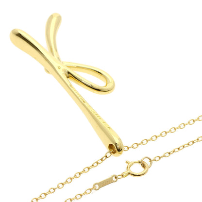 TIFFANY&Co. ティファニー イニシャル K ミディアム ネックレス K18YG レディース 中古