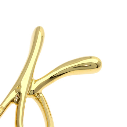 TIFFANY&Co. ティファニー イニシャル K ミディアム ネックレス K18YG レディース 中古