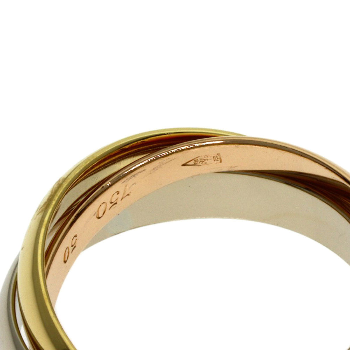 CARTIER カルティエ トリニティ #50 リング・指輪 K18YG レディース 中古