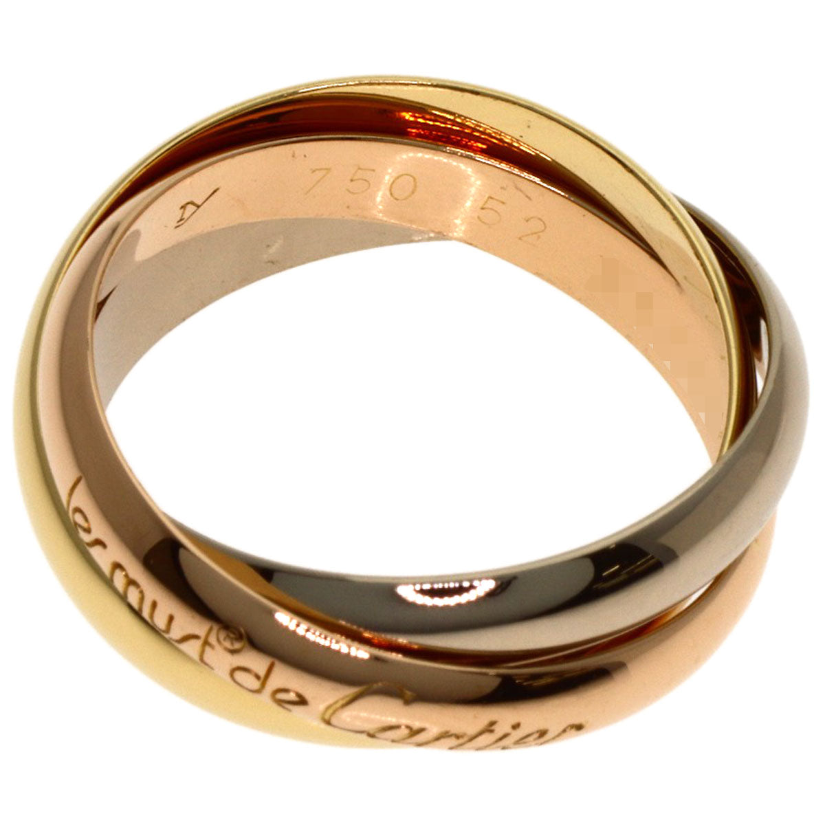 CARTIER カルティエ トリニティ #52 リング・指輪 K18YG レディース 中古