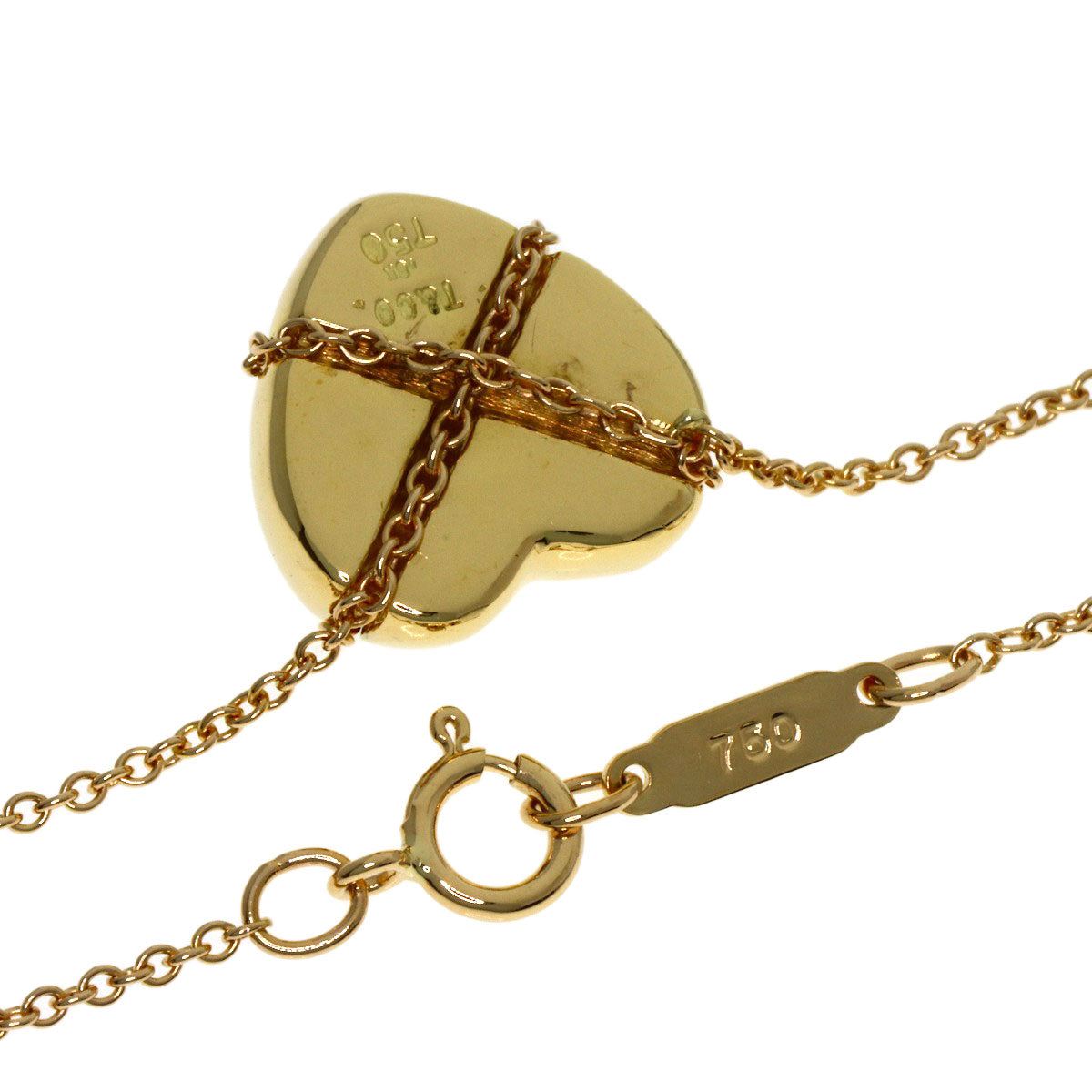 ティファニー チェーン クロス ハート ネックレス 中古 商品画像3