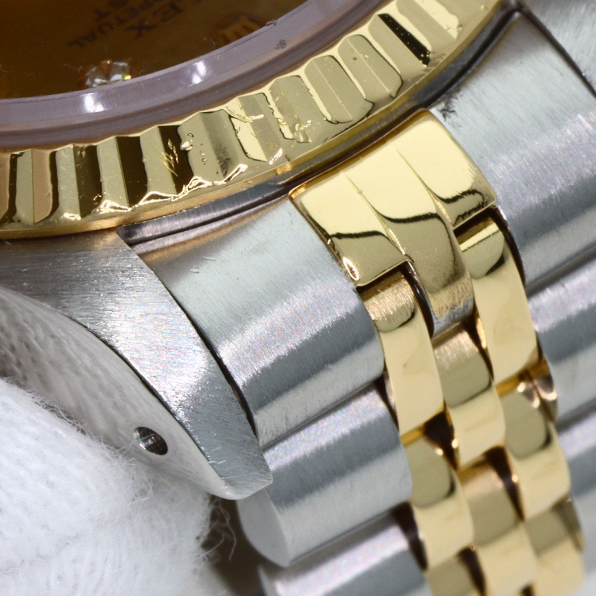 ROLEX ロレックス 69173G デイトジャスト 10P ダイヤモンド 腕時計 SS レディース 中古