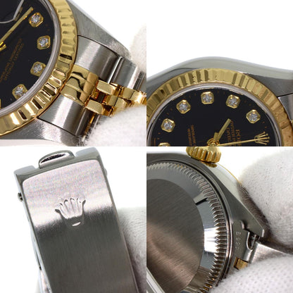 ROLEX ロレックス 79173G デイトジャスト 10P ダイヤモンド 腕時計 SS レディース 中古