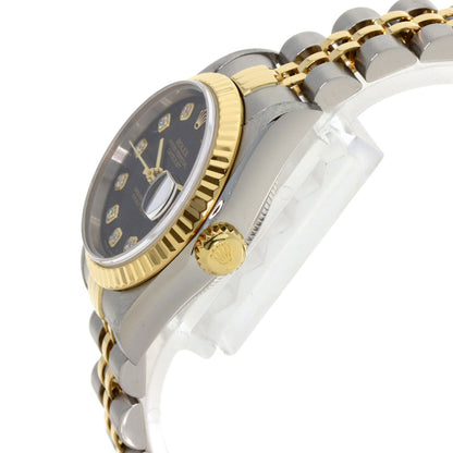 ROLEX ロレックス 79173G デイトジャスト 10P ダイヤモンド 腕時計 SS レディース 中古