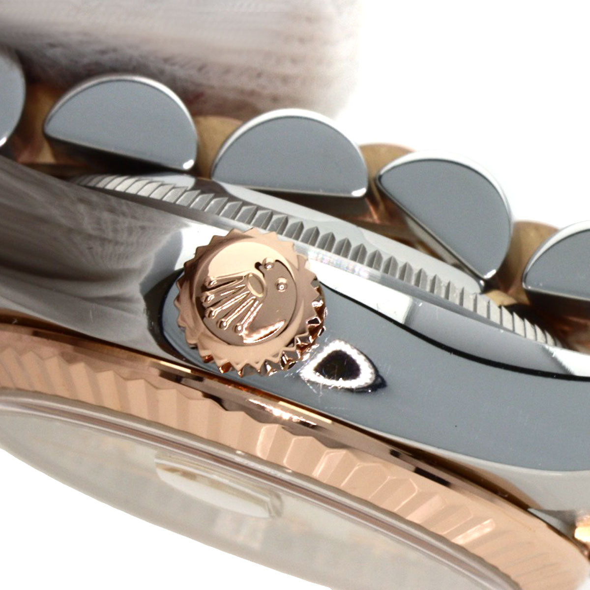 ROLEX ロレックス 179171G デイトジャスト 10P ダイヤモンド 腕時計 SS レディース 中古