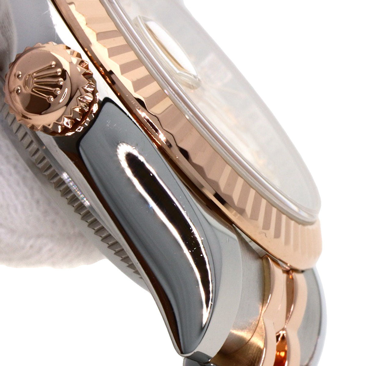 ROLEX ロレックス 179171G デイトジャスト 10P ダイヤモンド 腕時計 SS レディース 中古