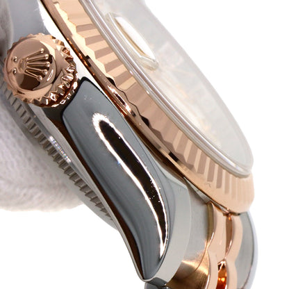 ROLEX ロレックス 179171G デイトジャスト 10P ダイヤモンド 腕時計 SS レディース 中古