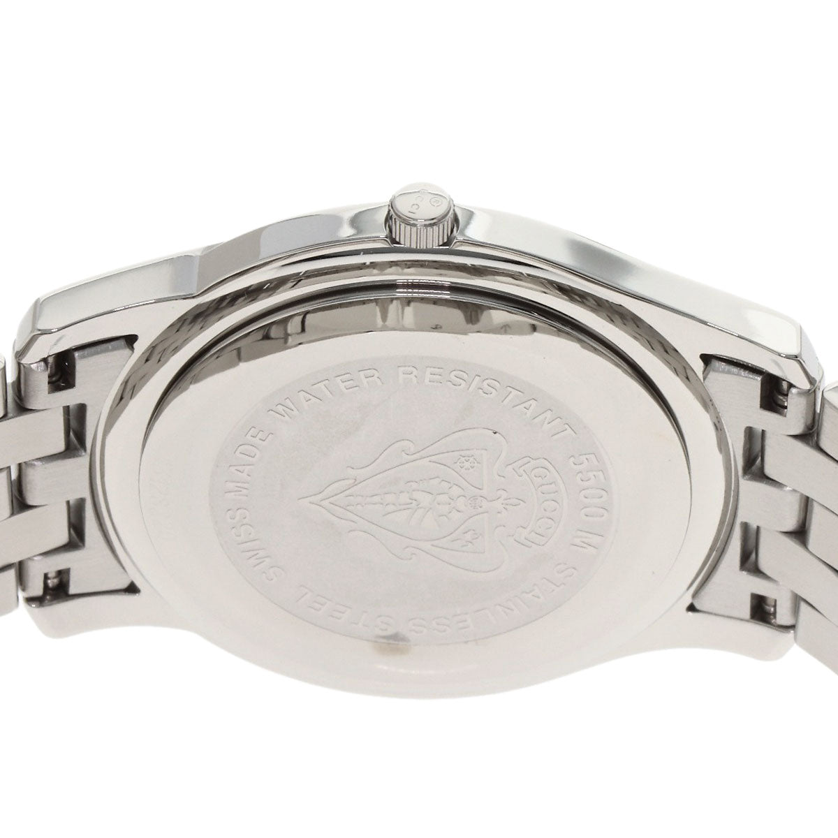 GUCCI グッチ 5500M ラウンドフェイス 腕時計 SS メンズ 中古