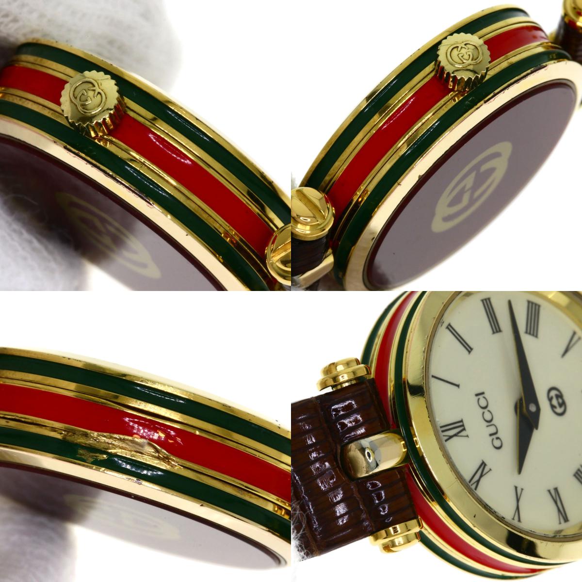 GUCCI グッチ シェリーライン 腕時計 GP レディース 中古