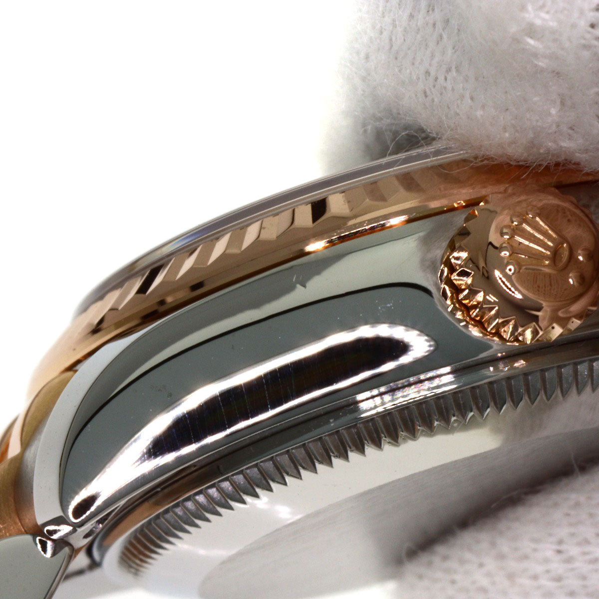 ROLEX ロレックス 179171G デイトジャスト 10P ダイヤモンド 腕時計 SS レディース 中古