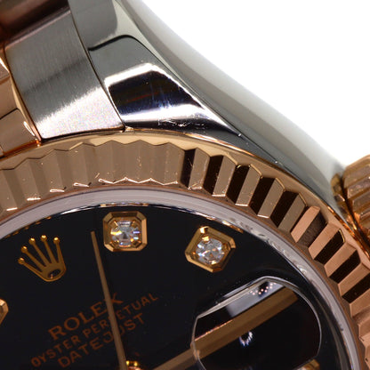 ROLEX ロレックス 179171G デイトジャスト 10P ダイヤモンド 腕時計 SS レディース 中古