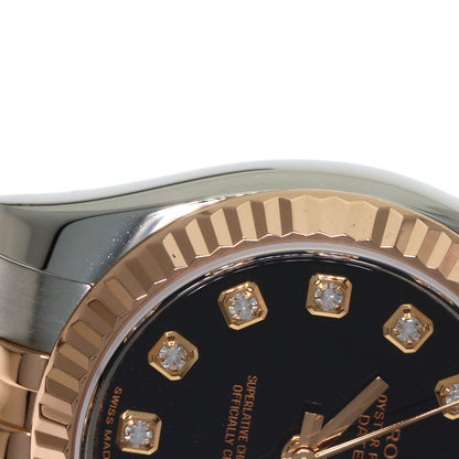 ROLEX ロレックス 179171G デイトジャスト 10P ダイヤモンド 腕時計 SS レディース 中古