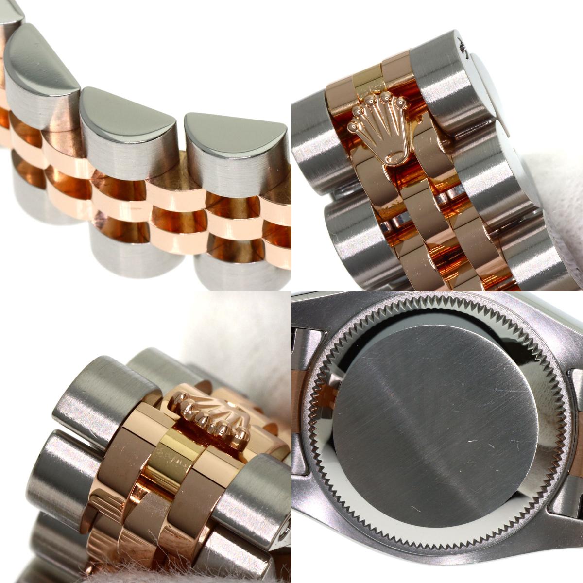 ROLEX ロレックス 179171G デイトジャスト 10P ダイヤモンド 腕時計 SS レディース 中古