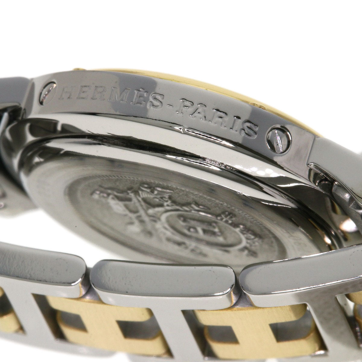 HERMES エルメス CL4.220 クリッパー 腕時計 SS レディース 中古