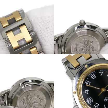 HERMES エルメス CL4.220 クリッパー 腕時計 SS レディース 中古