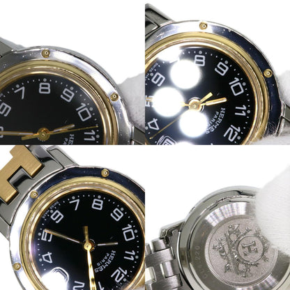 HERMES エルメス CL4.220 クリッパー 腕時計 SS レディース 中古