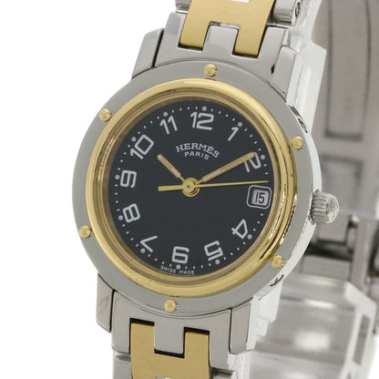 HERMES エルメス CL4.220 クリッパー 腕時計 SS レディース 中古