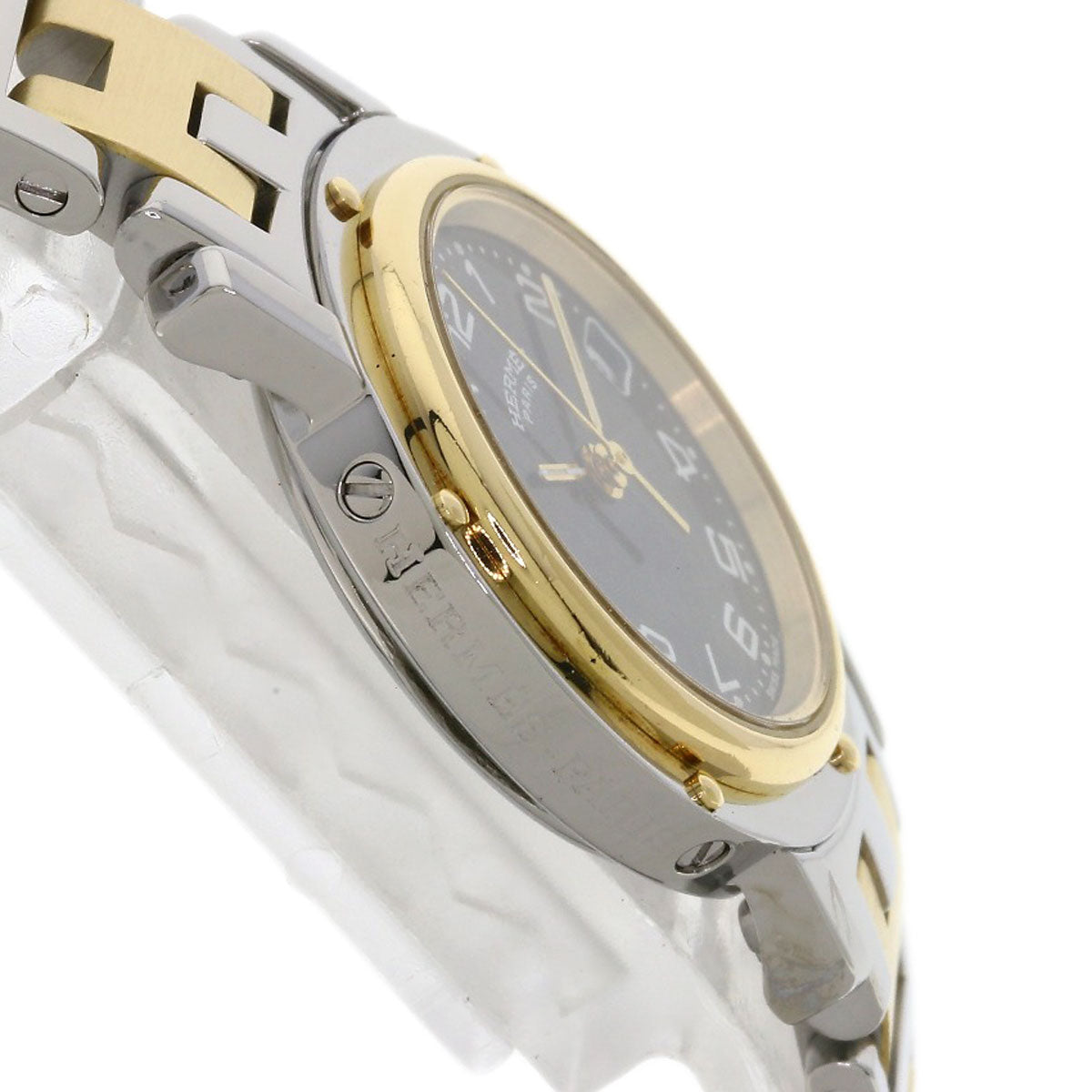 HERMES エルメス CL4.220 クリッパー 腕時計 SS レディース 中古