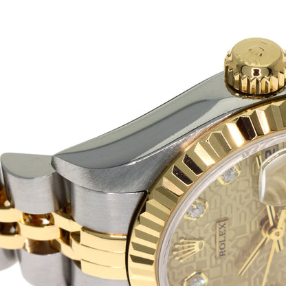 ROLEX ロレックス 69173G デイトジャスト 10P ダイヤモンド 腕時計 SS レディース 中古