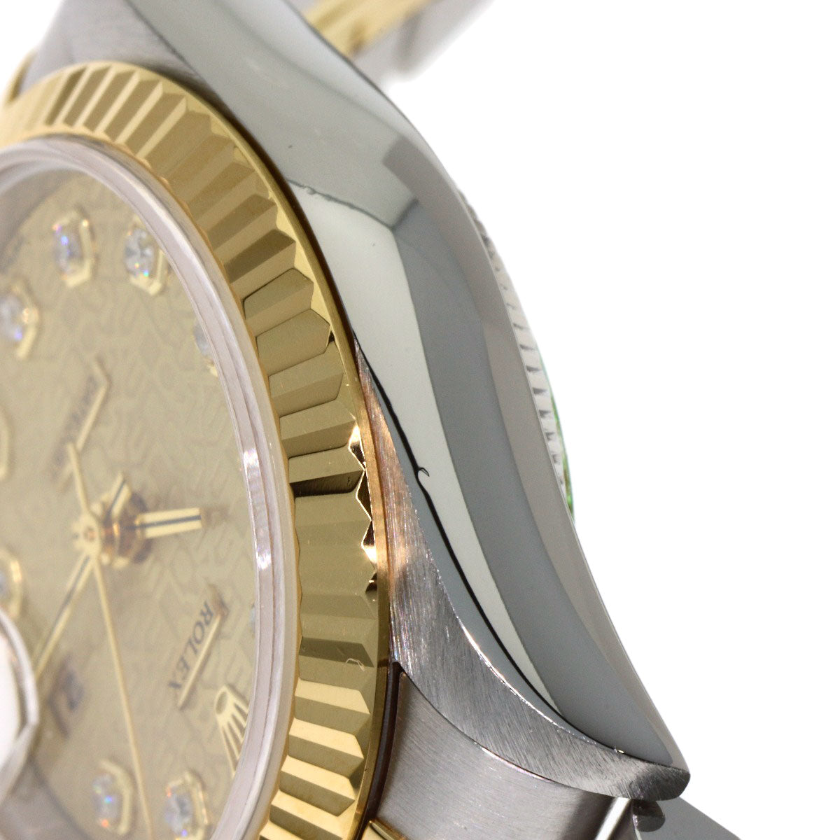 ROLEX ロレックス 69173G デイトジャスト 10P ダイヤモンド 腕時計 SS レディース 中古