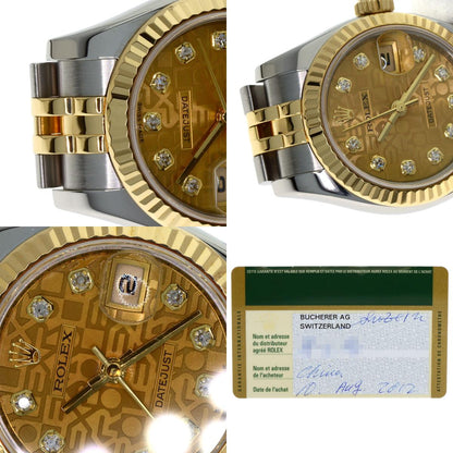 ロレックス 179173G デイトジャスト 10P ダイヤモンド 腕時計 中古 商品画像20