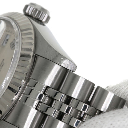 ROLEX ロレックス 69174G デイトジャスト 10P ダイヤモンド 腕時計 SS レディース 中古