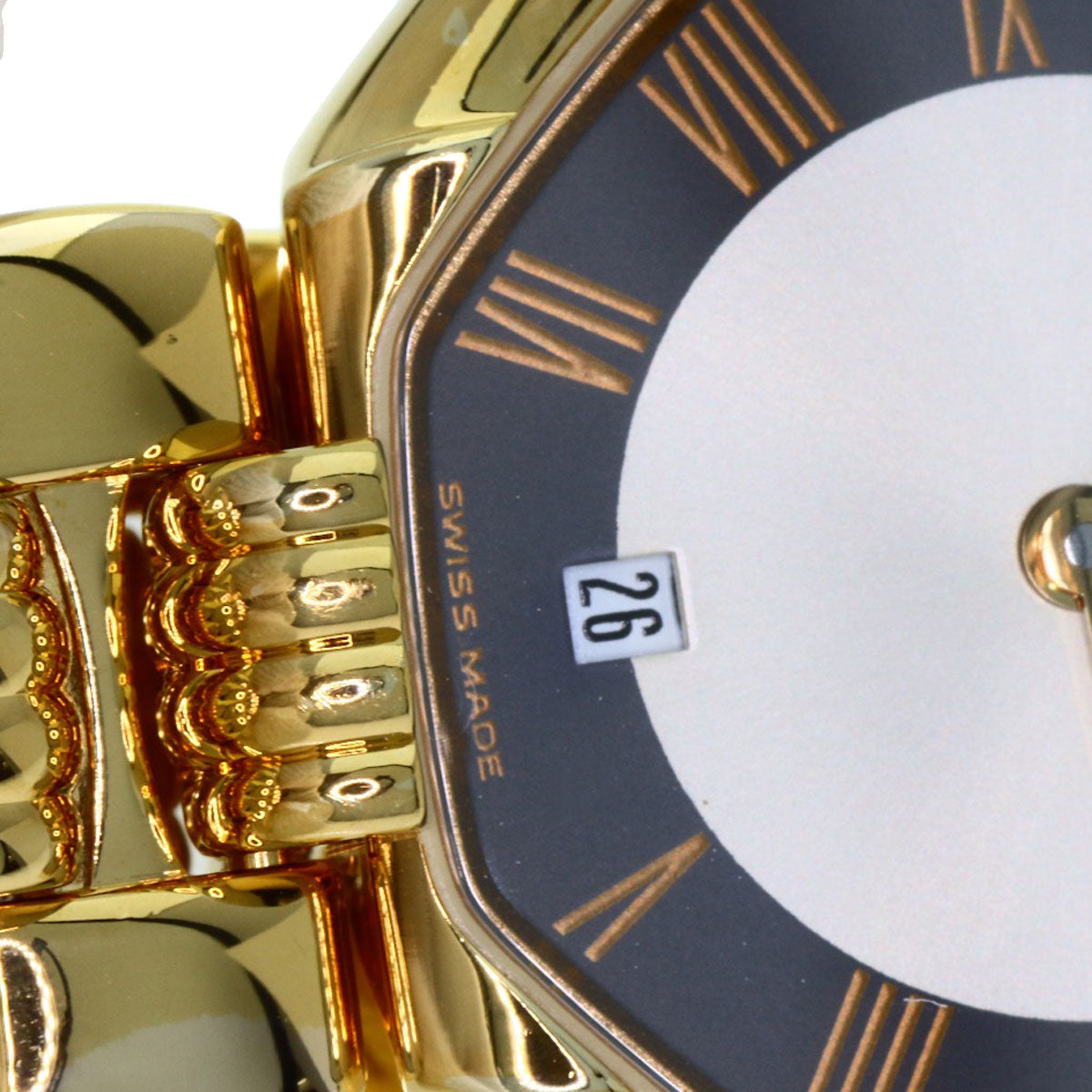 CHRISTIAN DIOR クリスチャンディオール D48-153 オクタゴン 腕時計 GP レディース 中古