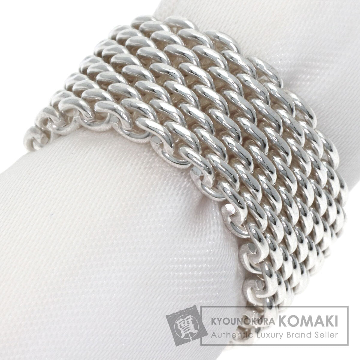 TIFFANY&Co. ティファニー サマセット メッシュ リング・指輪 SV レディース 中古